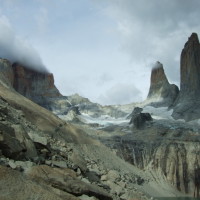 Torres del Paine, pogoda zmienia się z minuty na minutę.