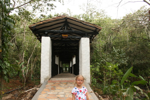 Kolonialny mostek w Parku „El Gallineral”.
